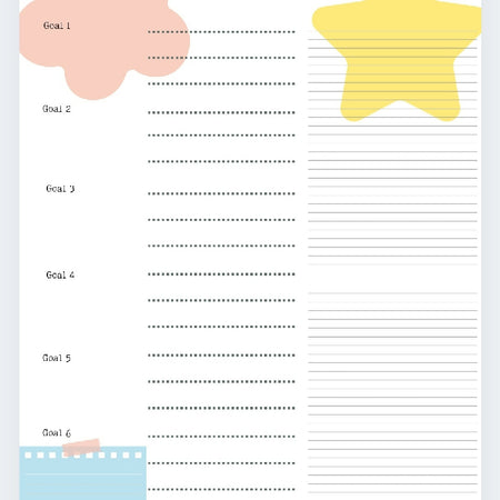 DIGITAL DOWNLOAD - 2025 Goals planner