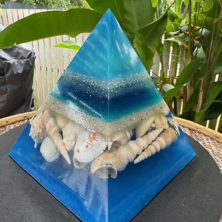 Layered Resin Pyramids