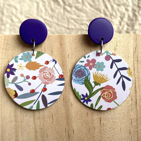 Recycled Cosmetic Gift Tin Earrings - Rosehip & Camomile