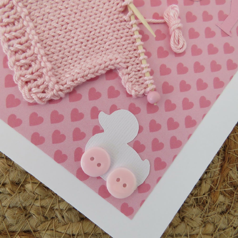 baby pink card hearts 2