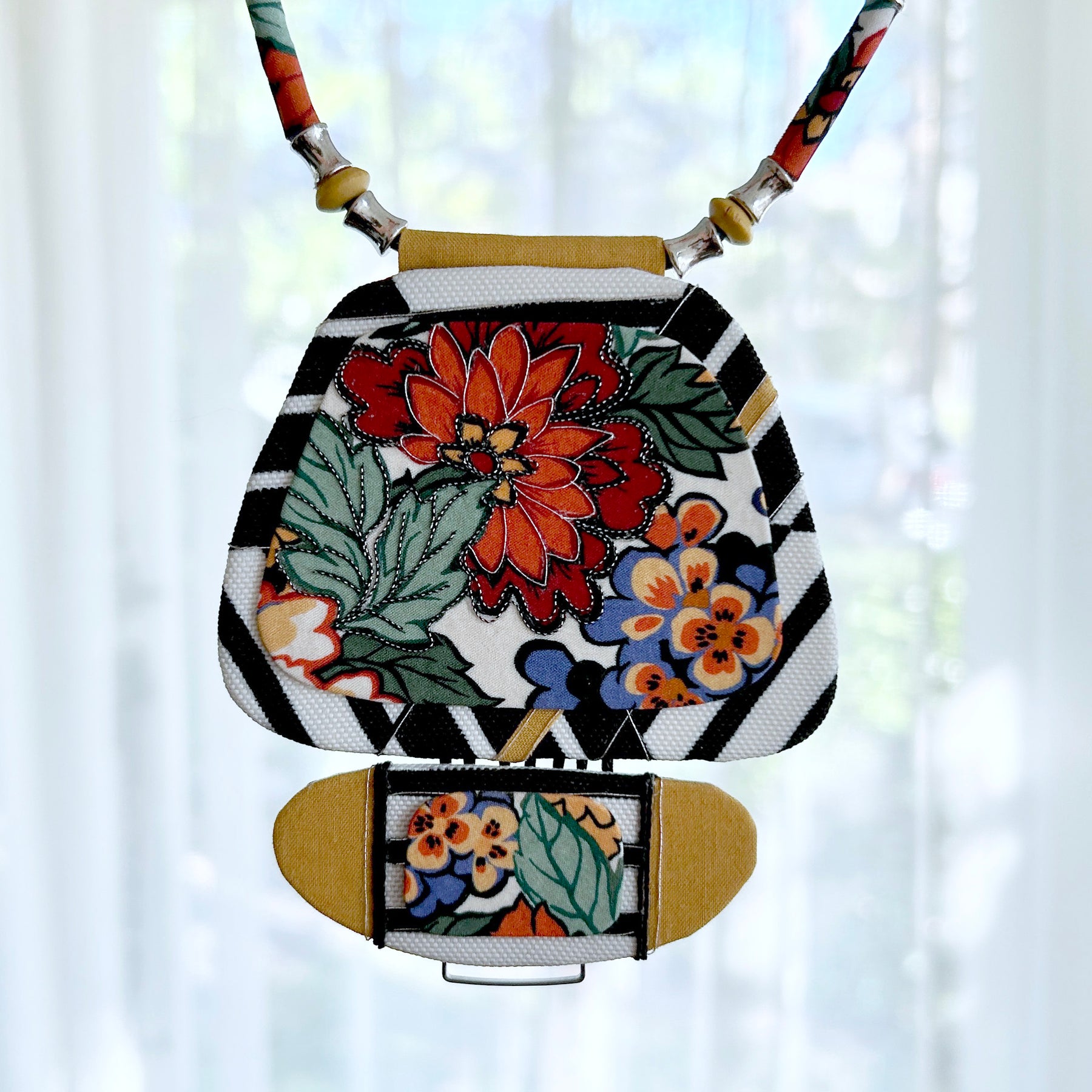 Pendant Necklace Colourful Floral  - APC-27