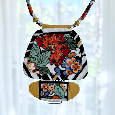 Pendant Necklace Colourful Floral  - APC-27
