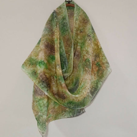 Dyed silk scarf 15