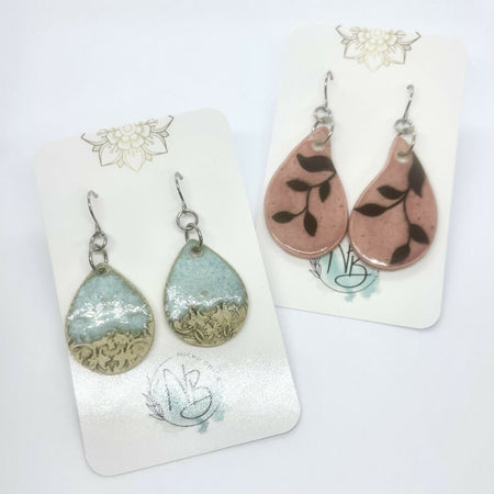 Ceramic Dangle Earrings