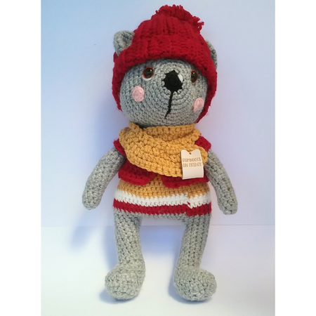 Crochet winter bear