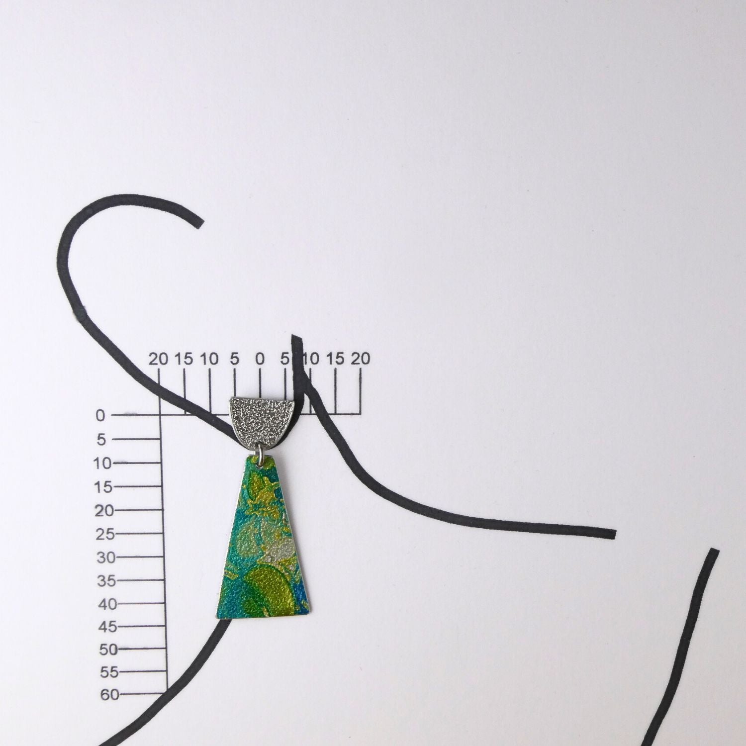 Anodised aluminium earrings Luminous Collection