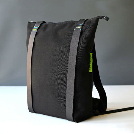 Large Black Backpack - Minimal Design, Durable and Stylish