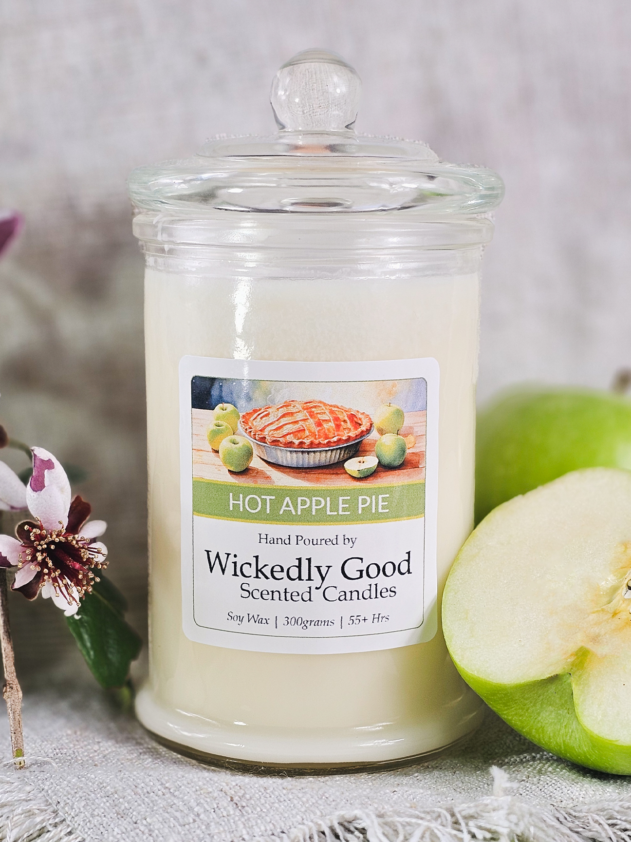Apple Pie - Soy Wax Candle - Handmade in QLD