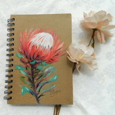 Protea Handpainted Notebook