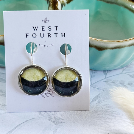 Black Cat Earrings • Cat Lover Gift