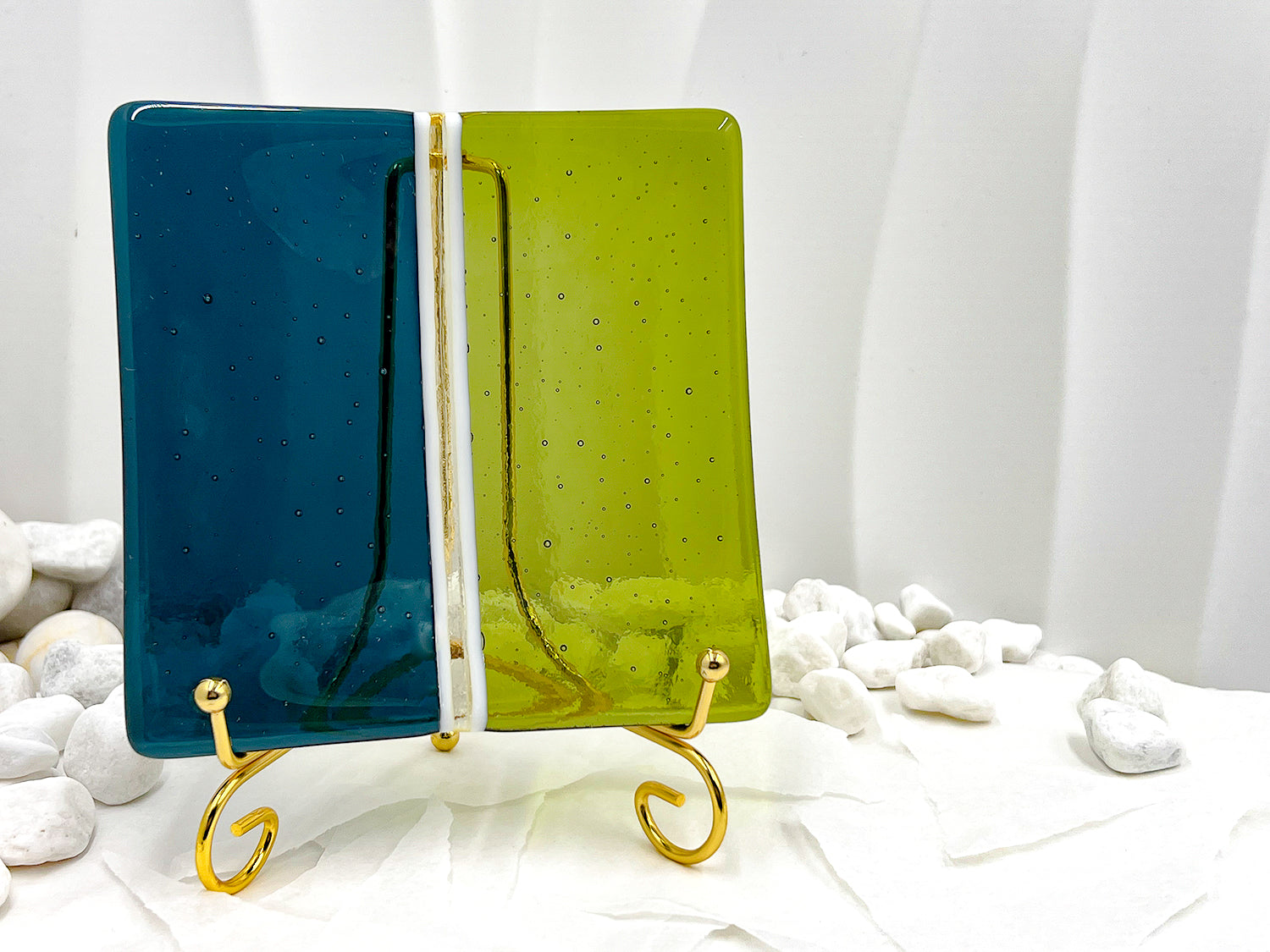 Duo Plate - Aqua Fern