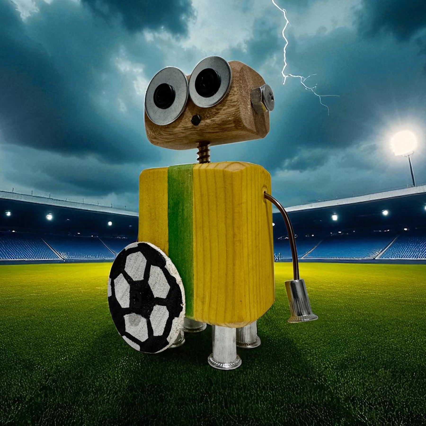 Austin - Wooden Football/Soccer Robot