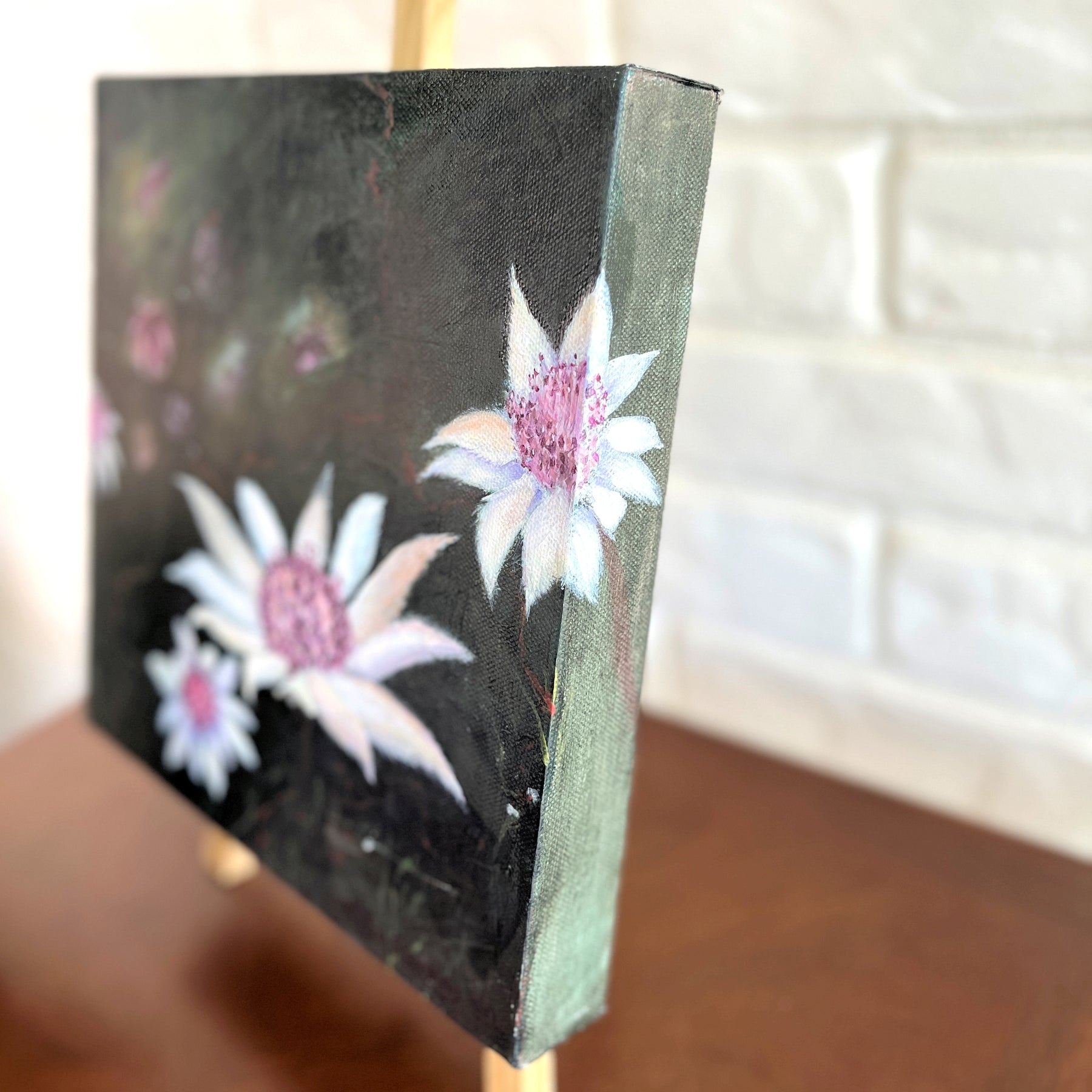 Wall Art Original Acrylic Flannel Flower Painting