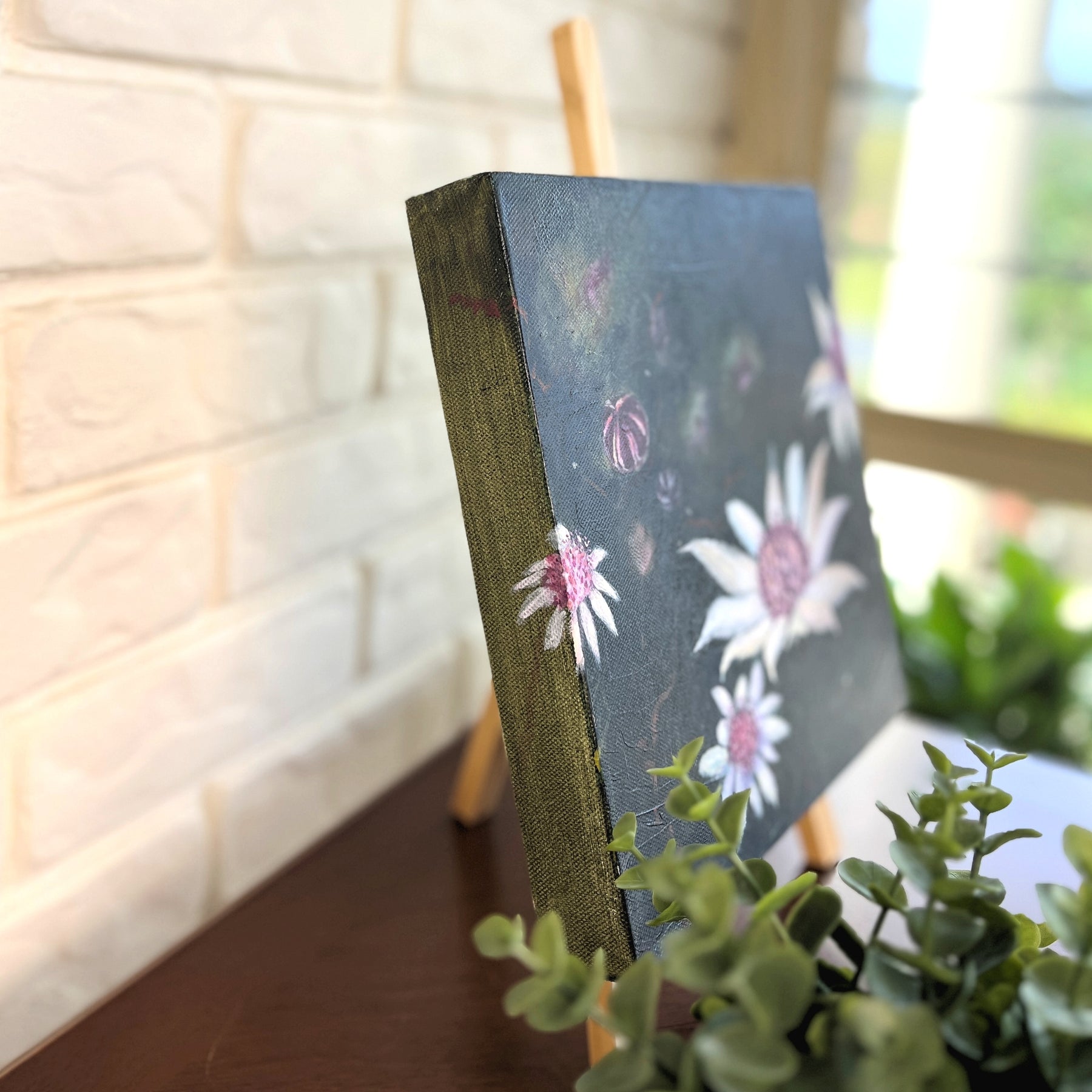 Wall Art Original Acrylic Flannel Flower Painting