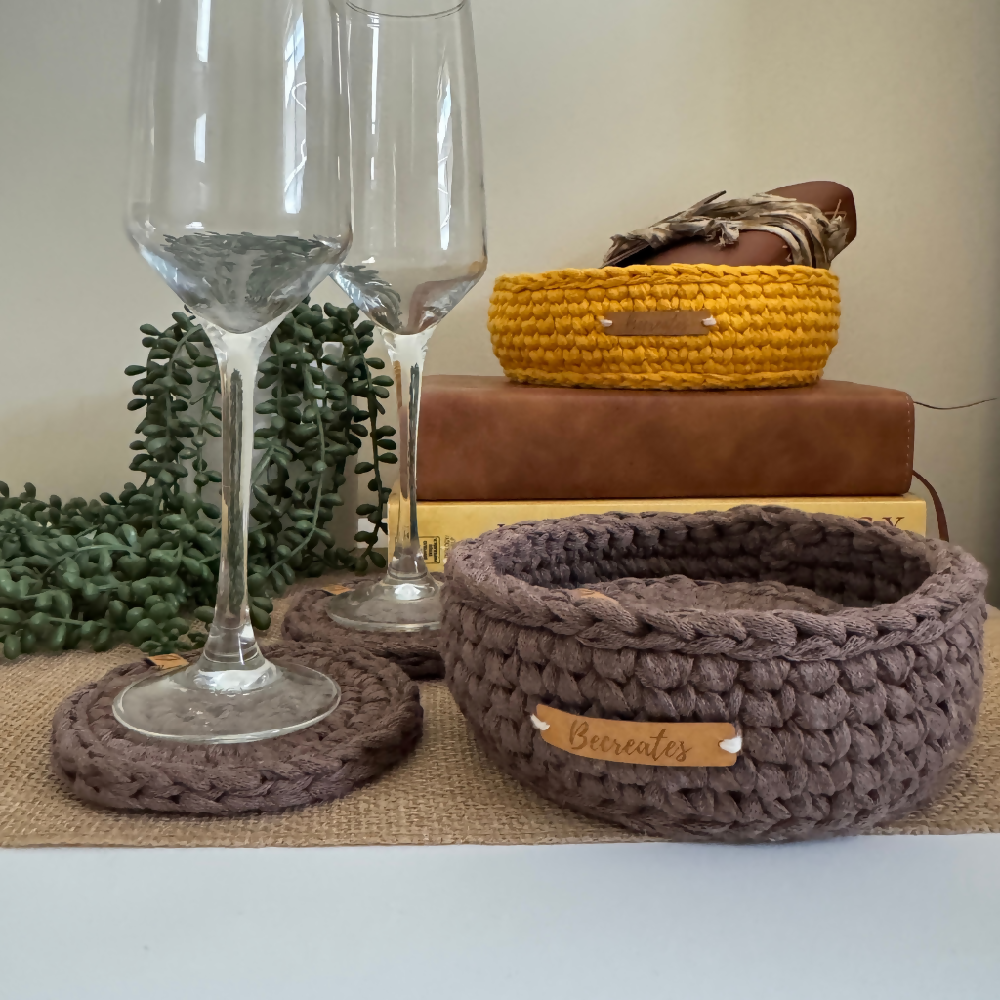 Coasters-crochet-handmade-Chocolate-Brown (6)