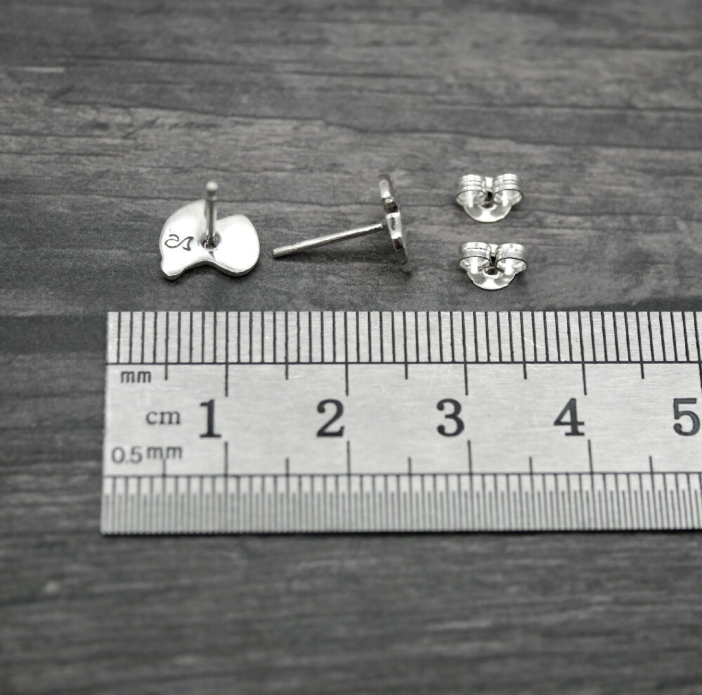 aussie studs sterling silver ruler cms lrg