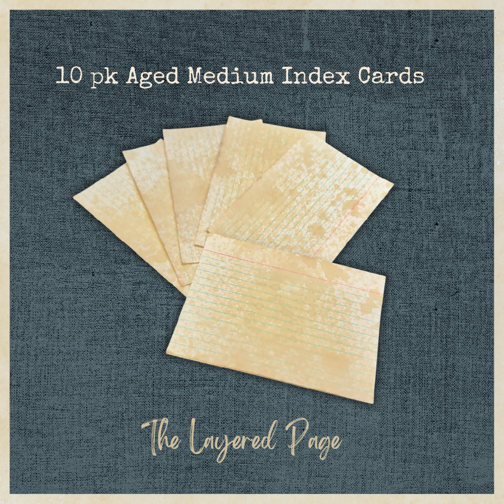 TLP Aged Medium Index Cards 2