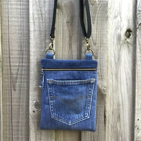 Upcycled Denim Cross Body Bag - Levi's Back Pocket