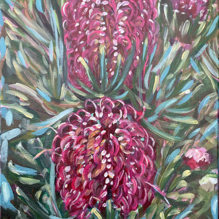 'Beautiful Banksia' - Acrylic painting on canvas