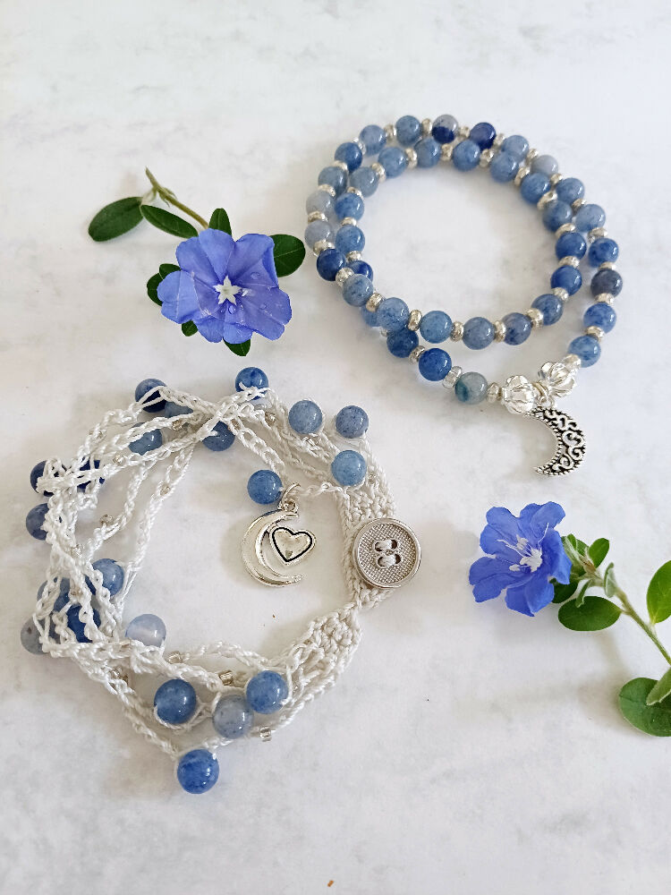 Crystal Bracelets - Blue Aventurine
