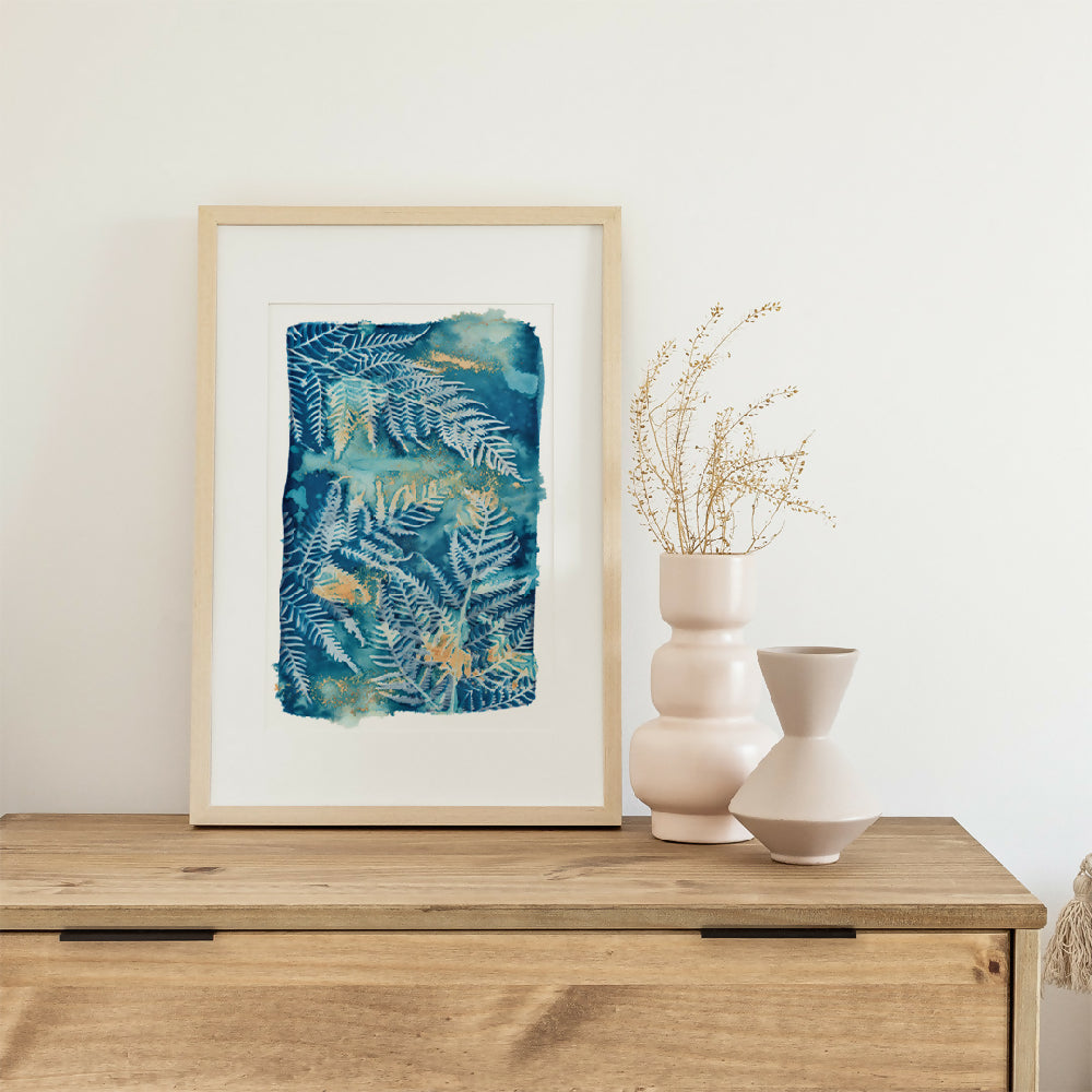 Cyanotype Art - Blue Bower Art -_0008_Coastal Forest