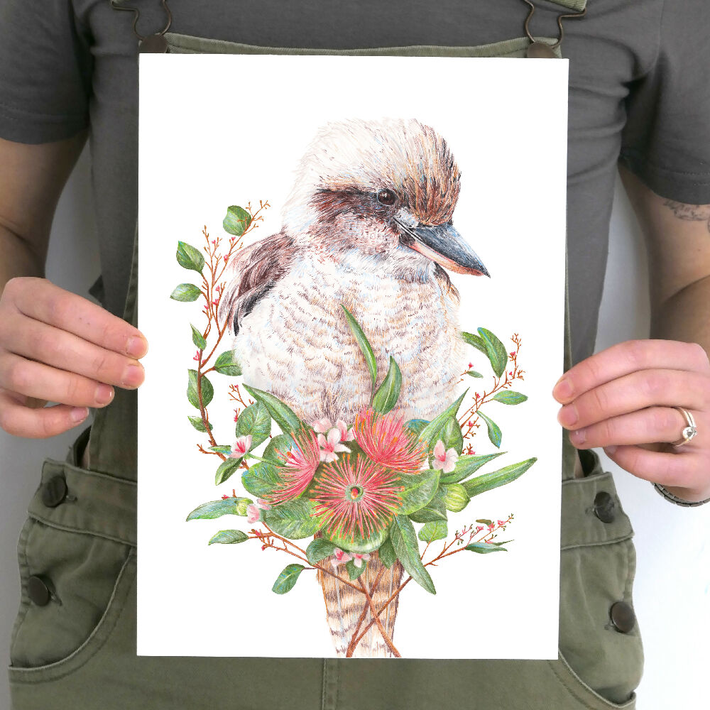 Laughing Kookaburra Art Print