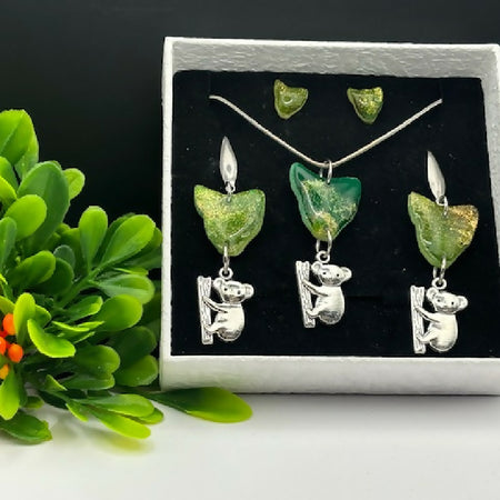 Koala Charm Tasmania Jewellery Set