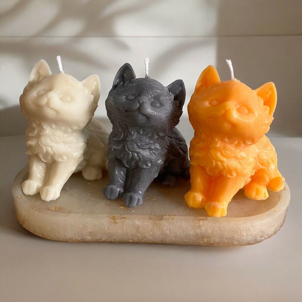 Cat Pillar Candle