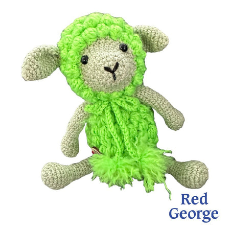 Green Sheep- crochet toy