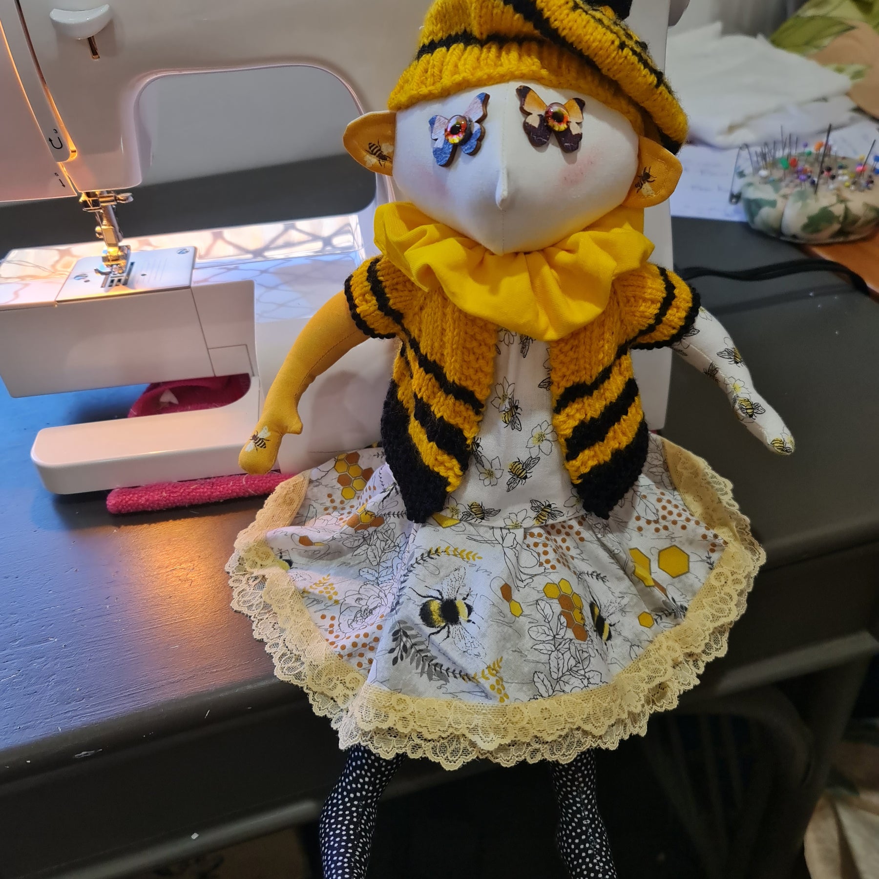 Handmade Art Doll - Beatrice (Bee)