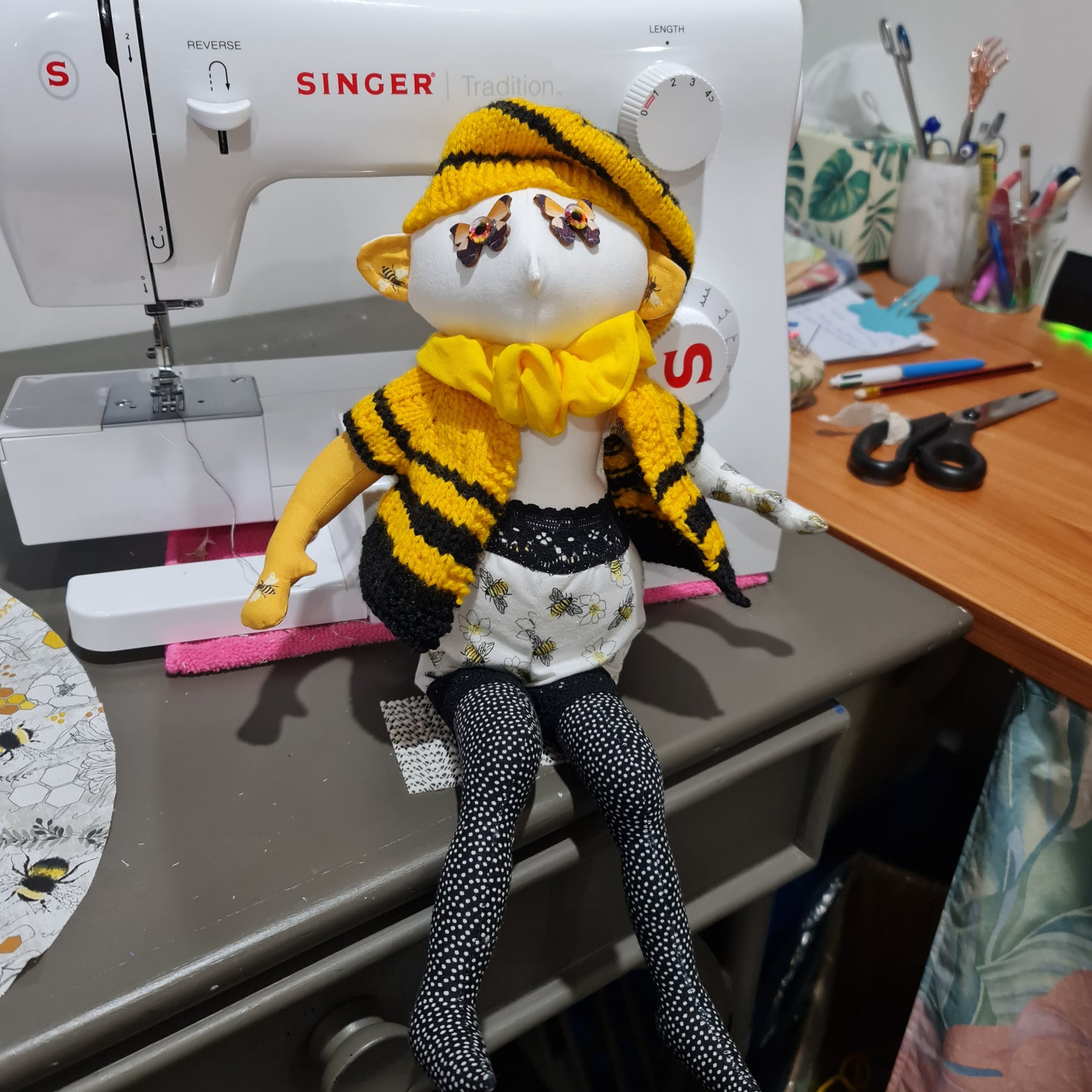 Handmade Art Doll - Beatrice (Bee)