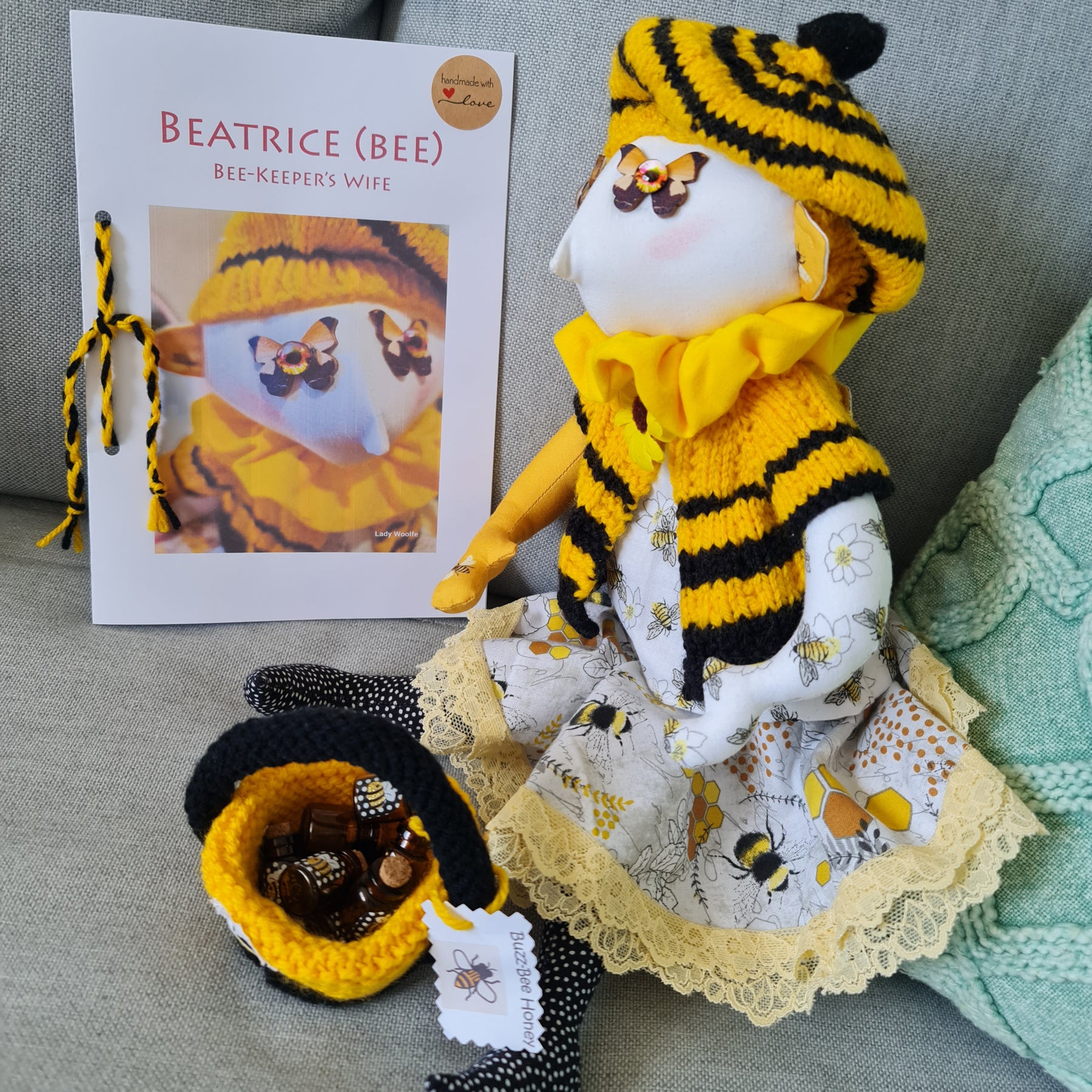 Handmade Art Doll - Beatrice (Bee)