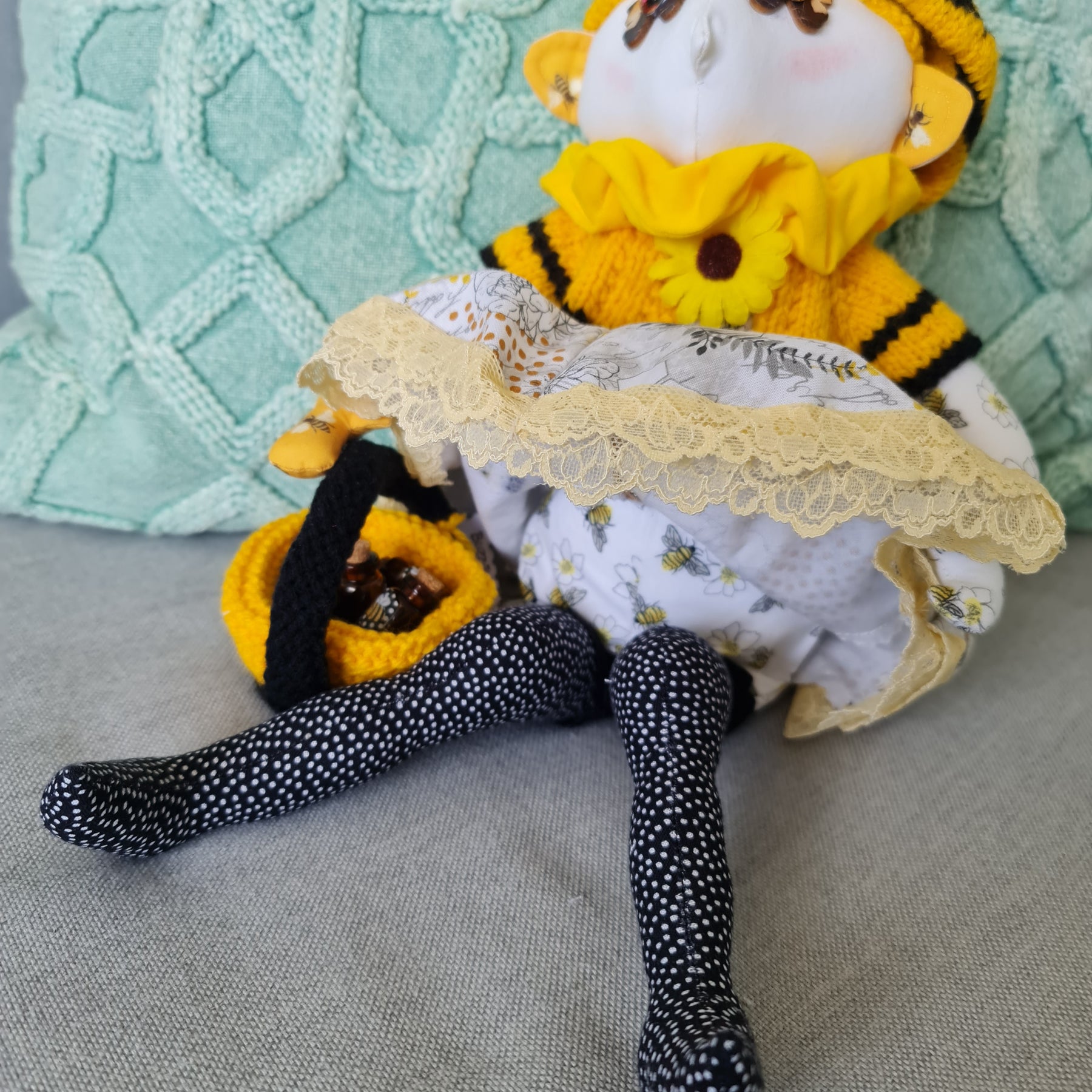 Handmade Art Doll - Beatrice (Bee)