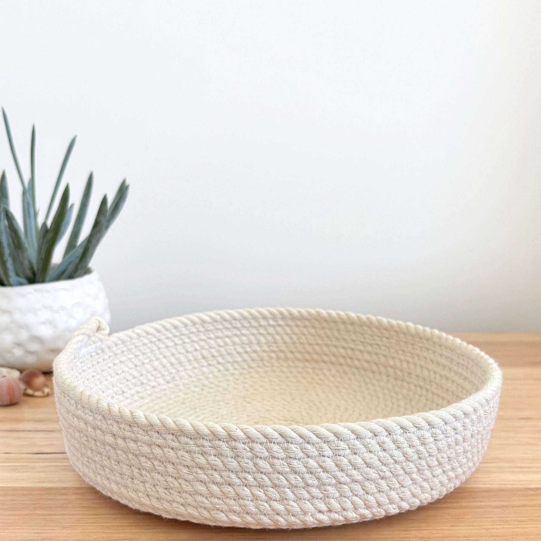 Shallow Rope Basket - Large