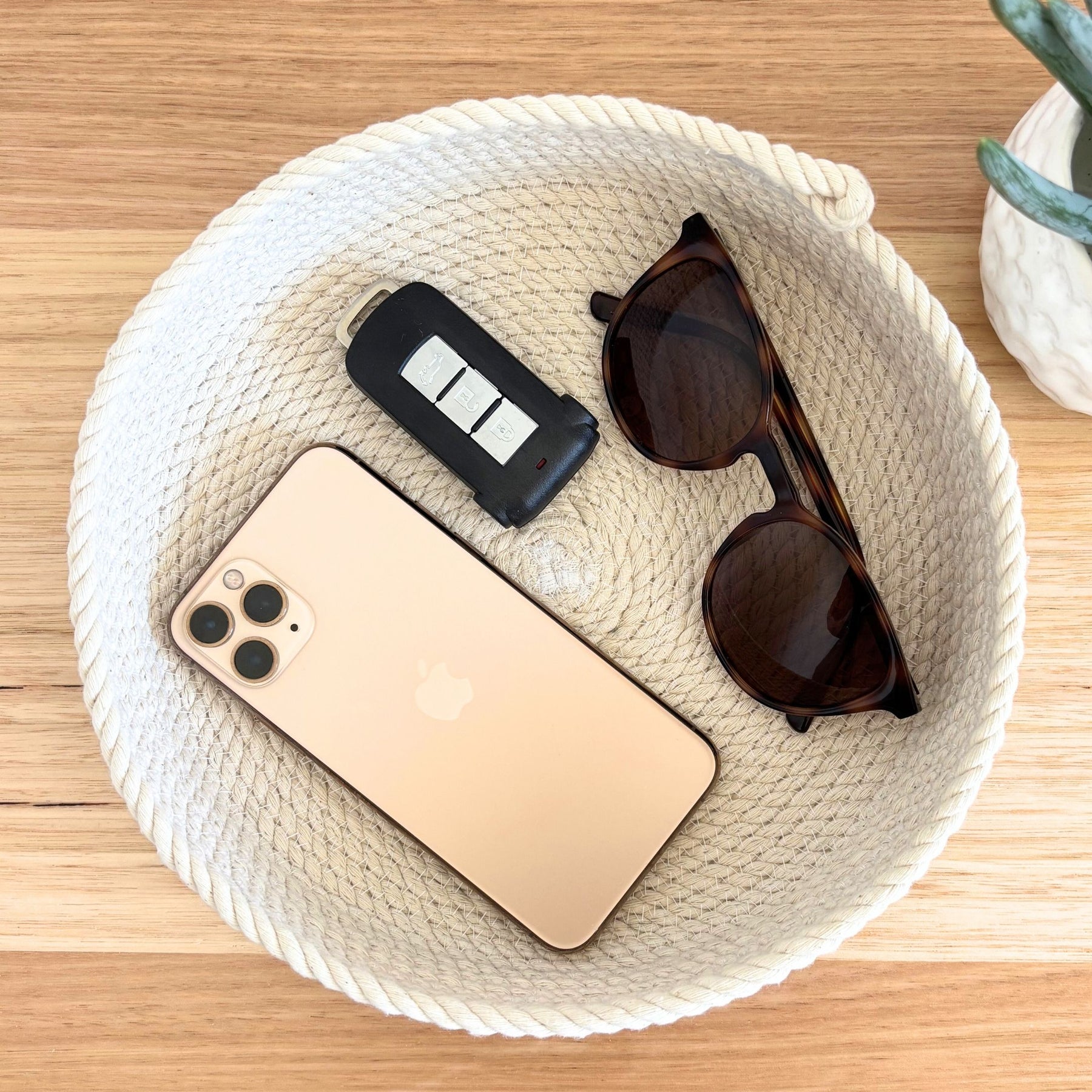 Shallow Rope Basket - Large