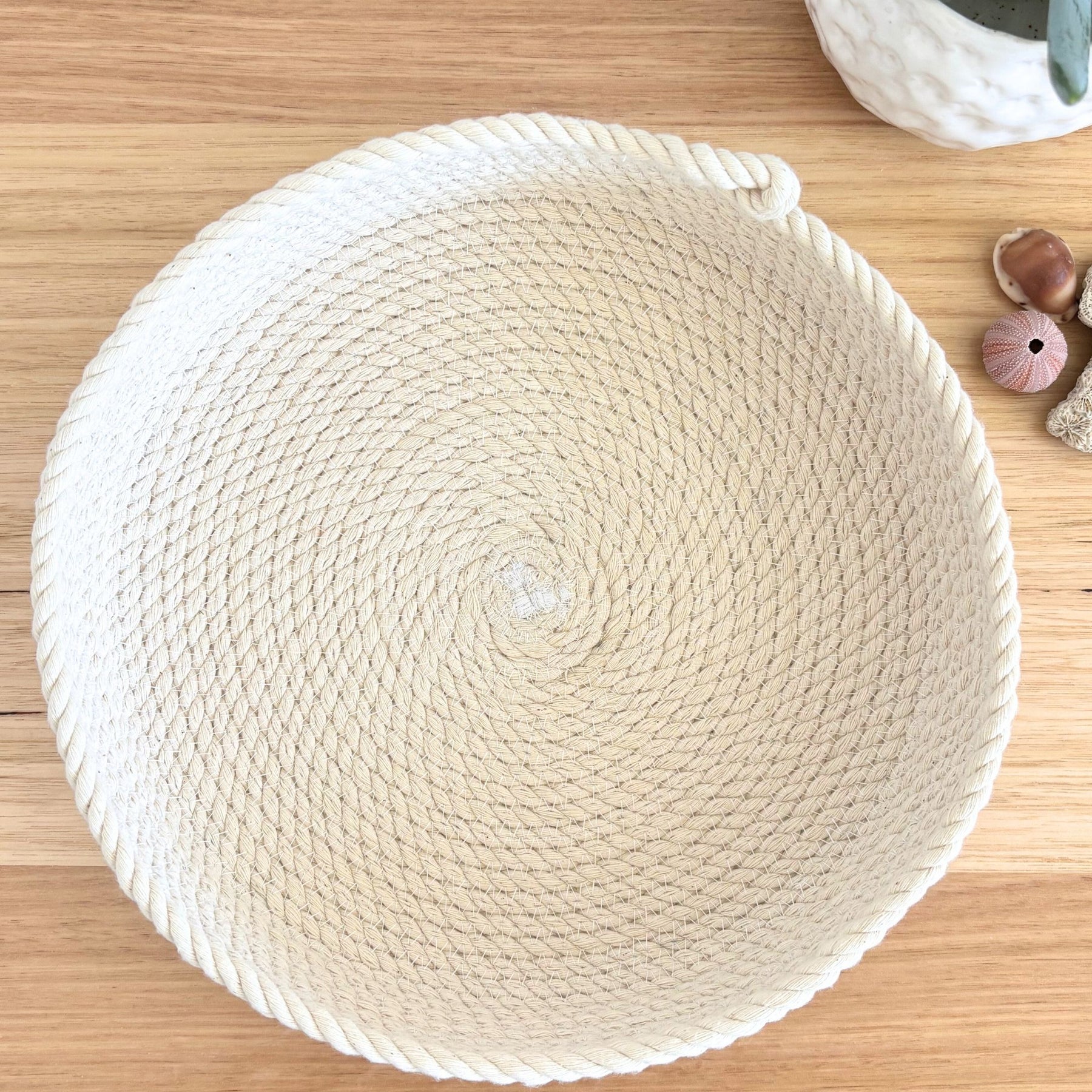 Shallow Rope Basket - Large