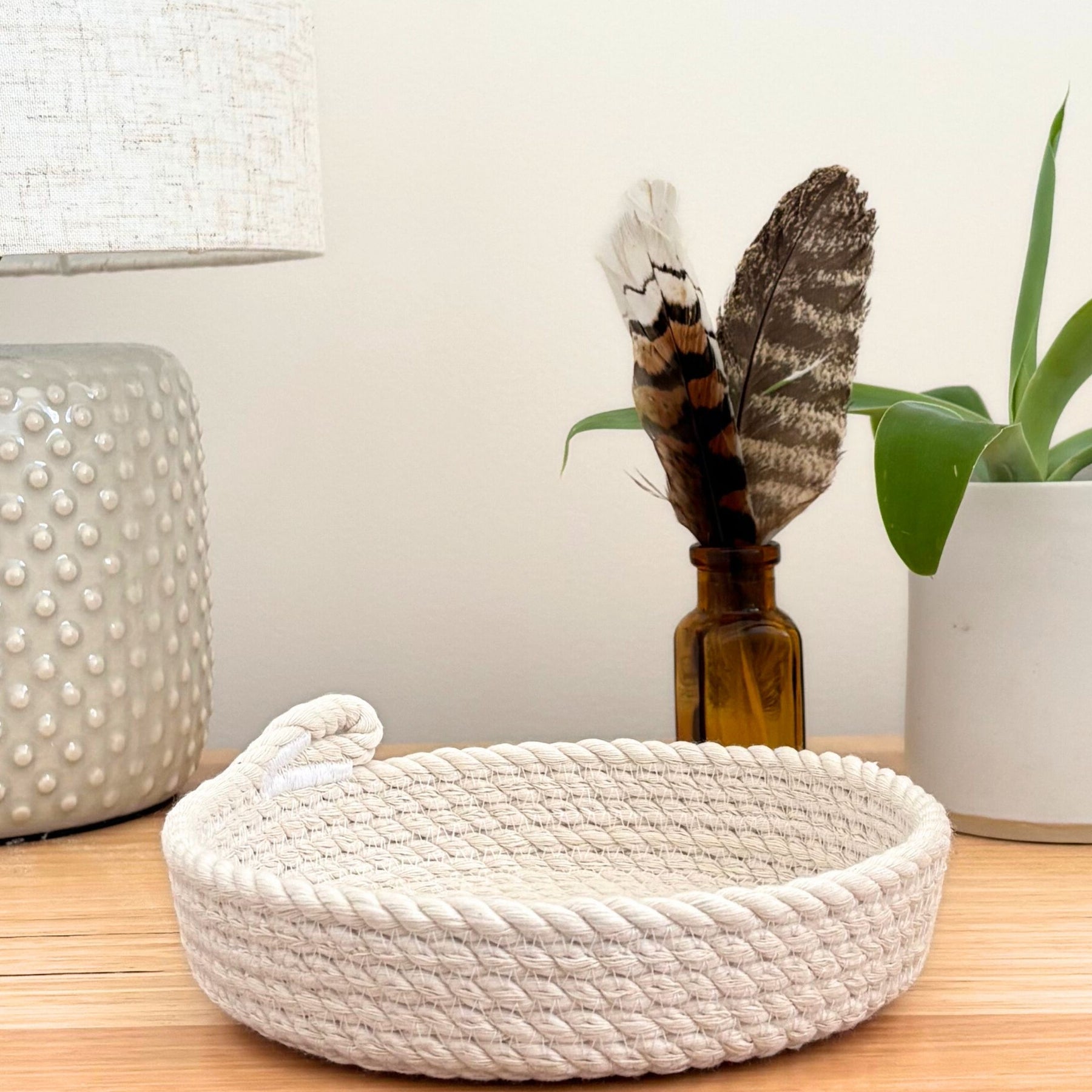 Shallow Rope Basket - Small