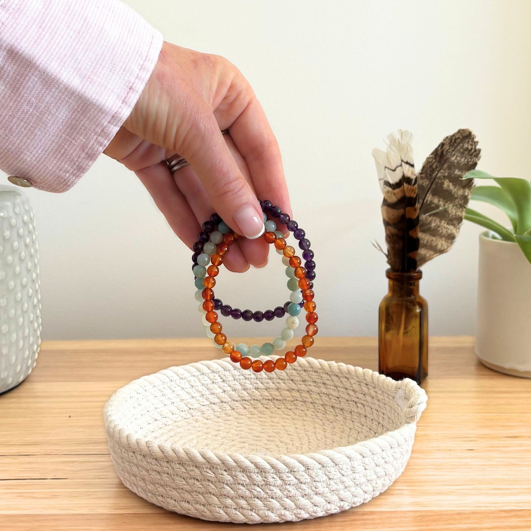 Shallow Rope Basket - Small
