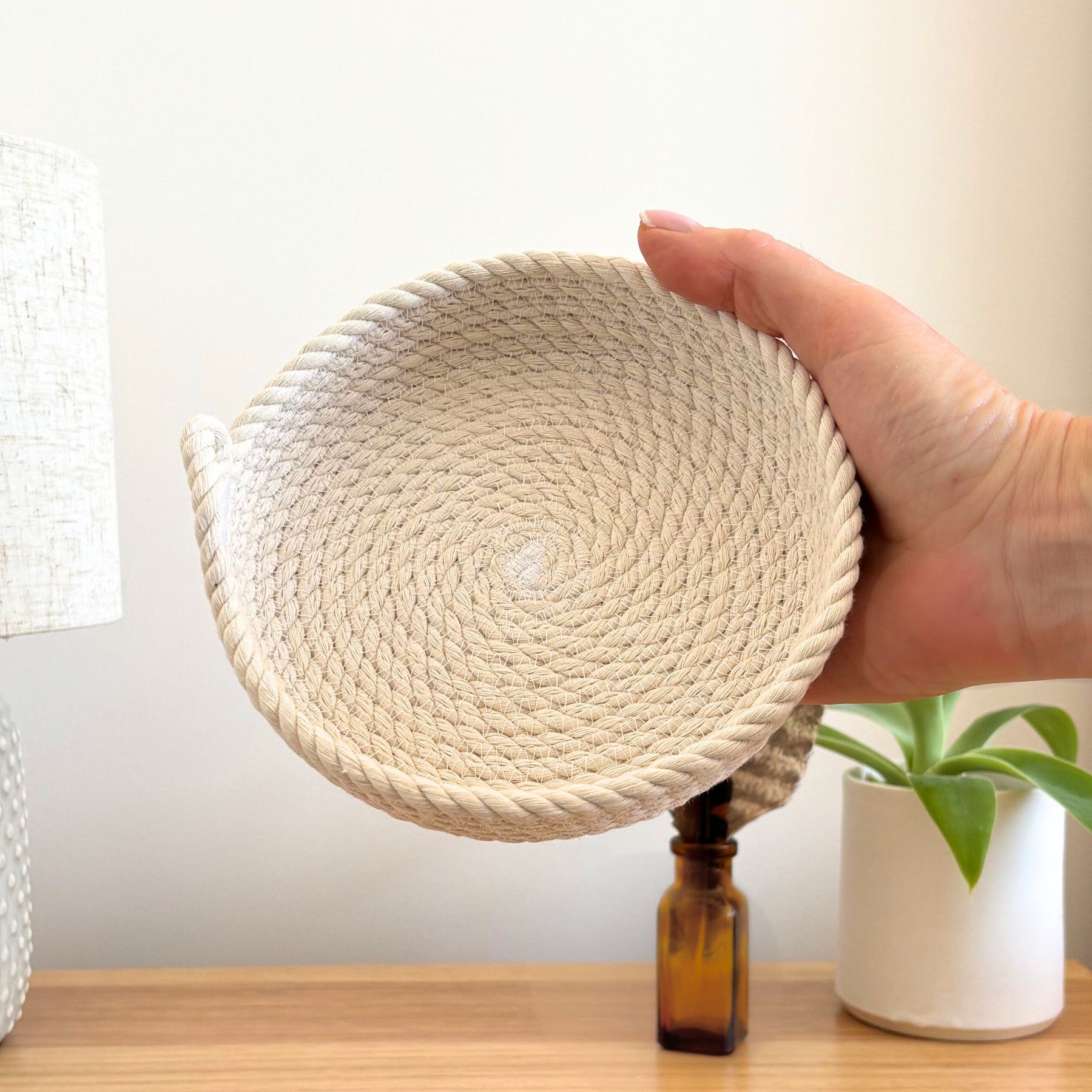 Shallow Rope Basket - Small