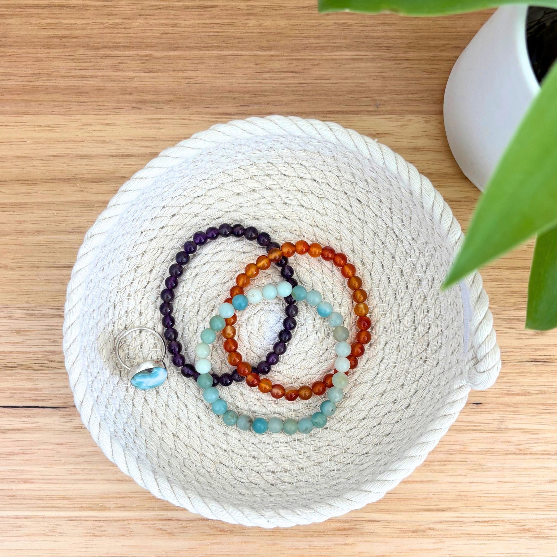 Shallow Rope Basket - Small