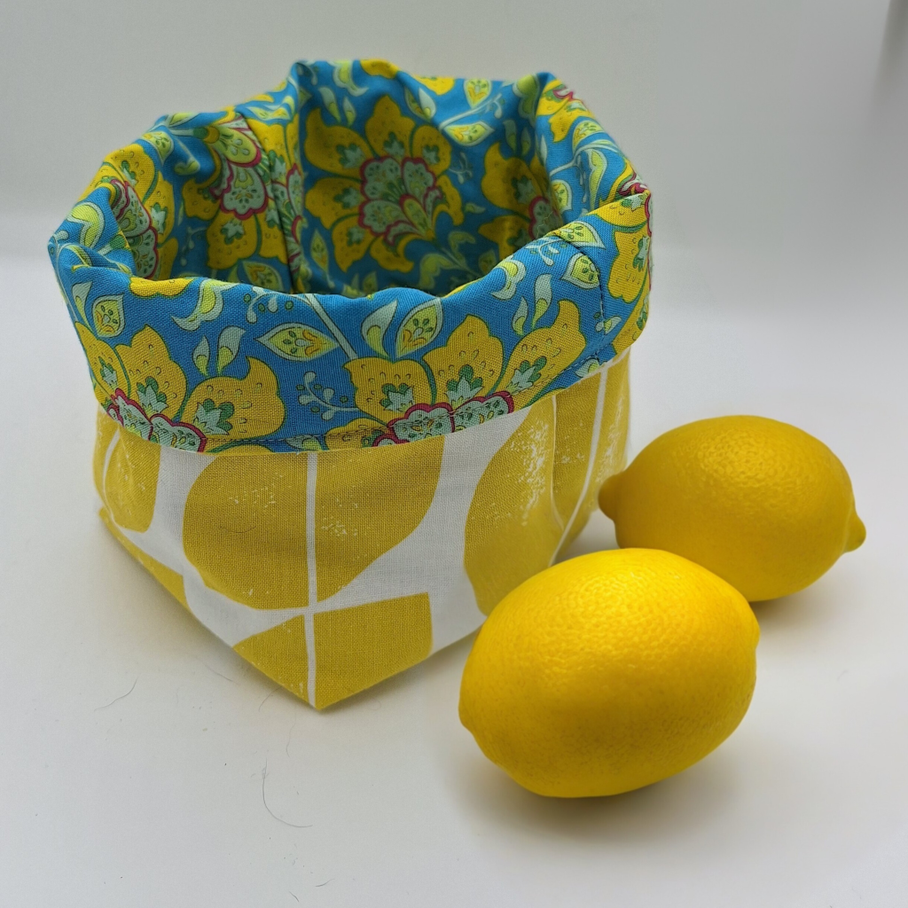 Reversible fabric baskets
