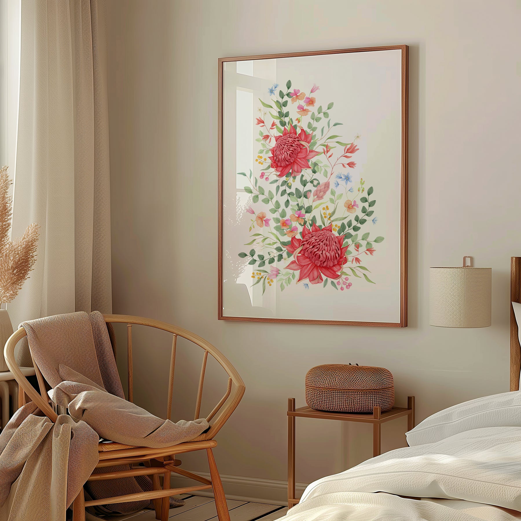 Waratah Floral Art Print