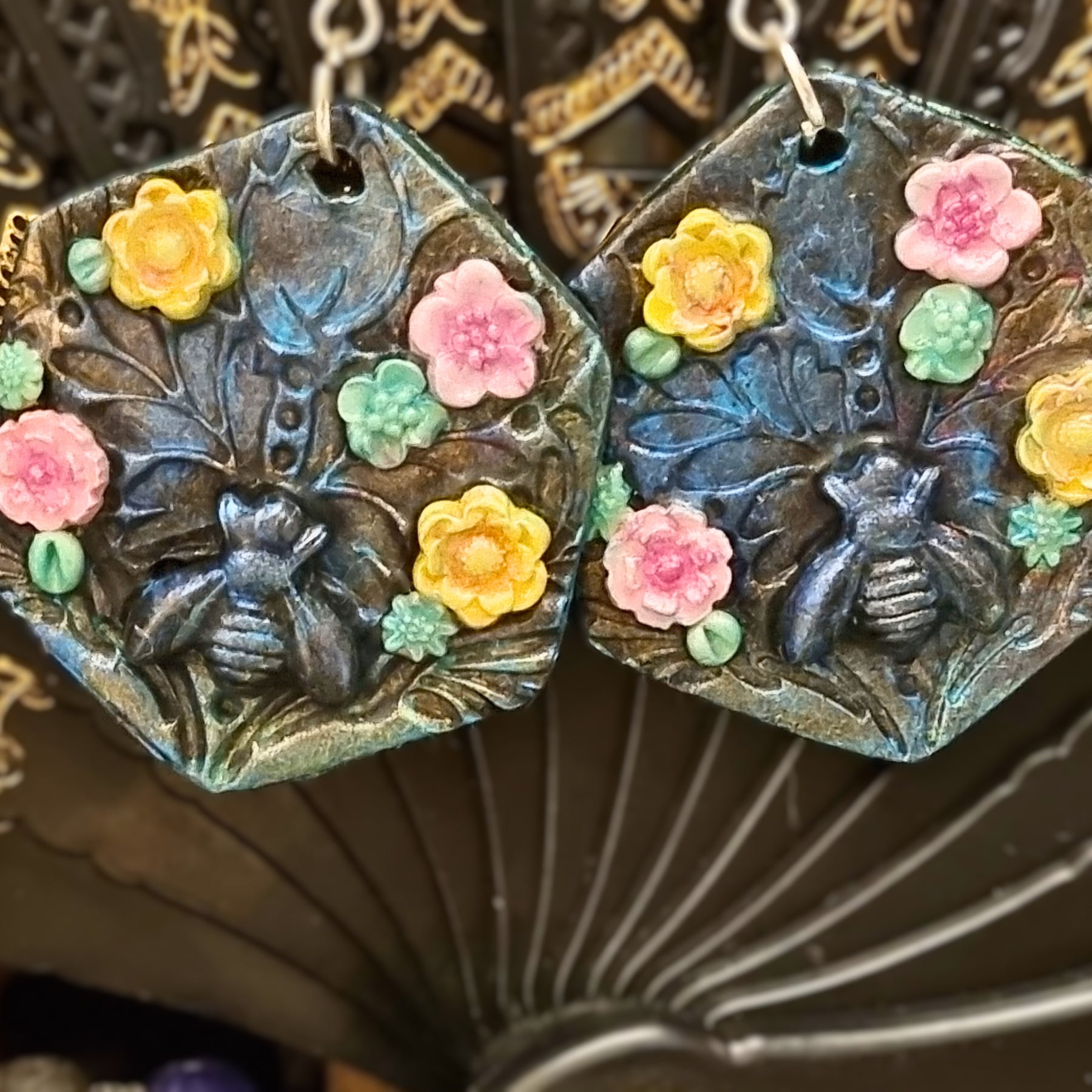 Sweet Bees, Polymer Clay Earring Collection