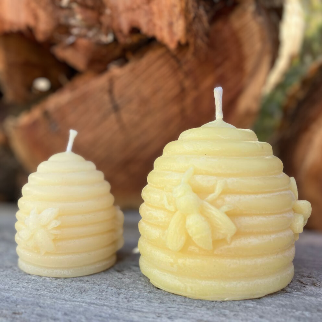 Beeswax Beehive Candle (Large and Small)
