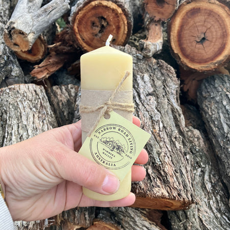 Beeswax Solid Pillar Candle Classic Church Pillar | Wedding Candles