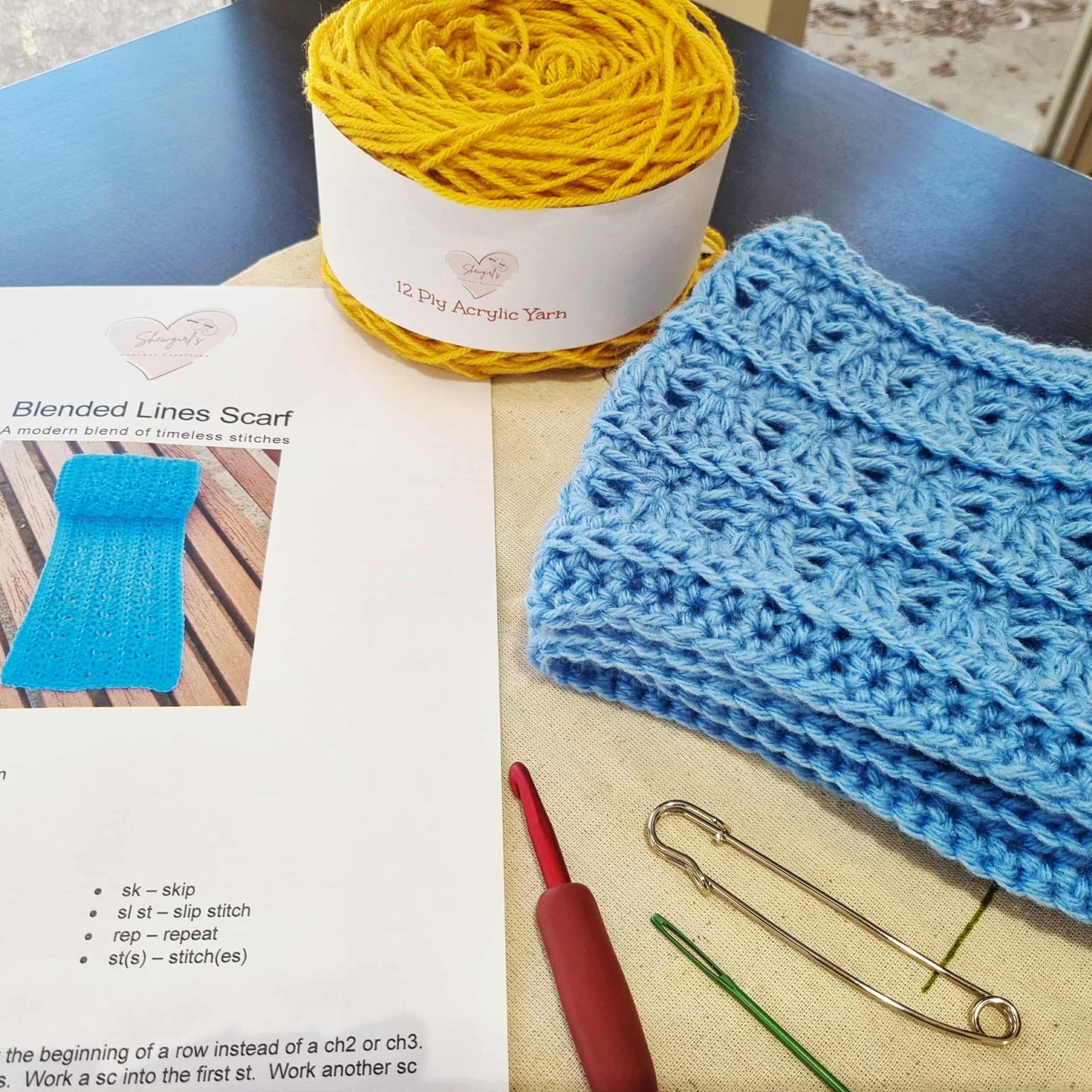 DIY Crochet Scarf Kit