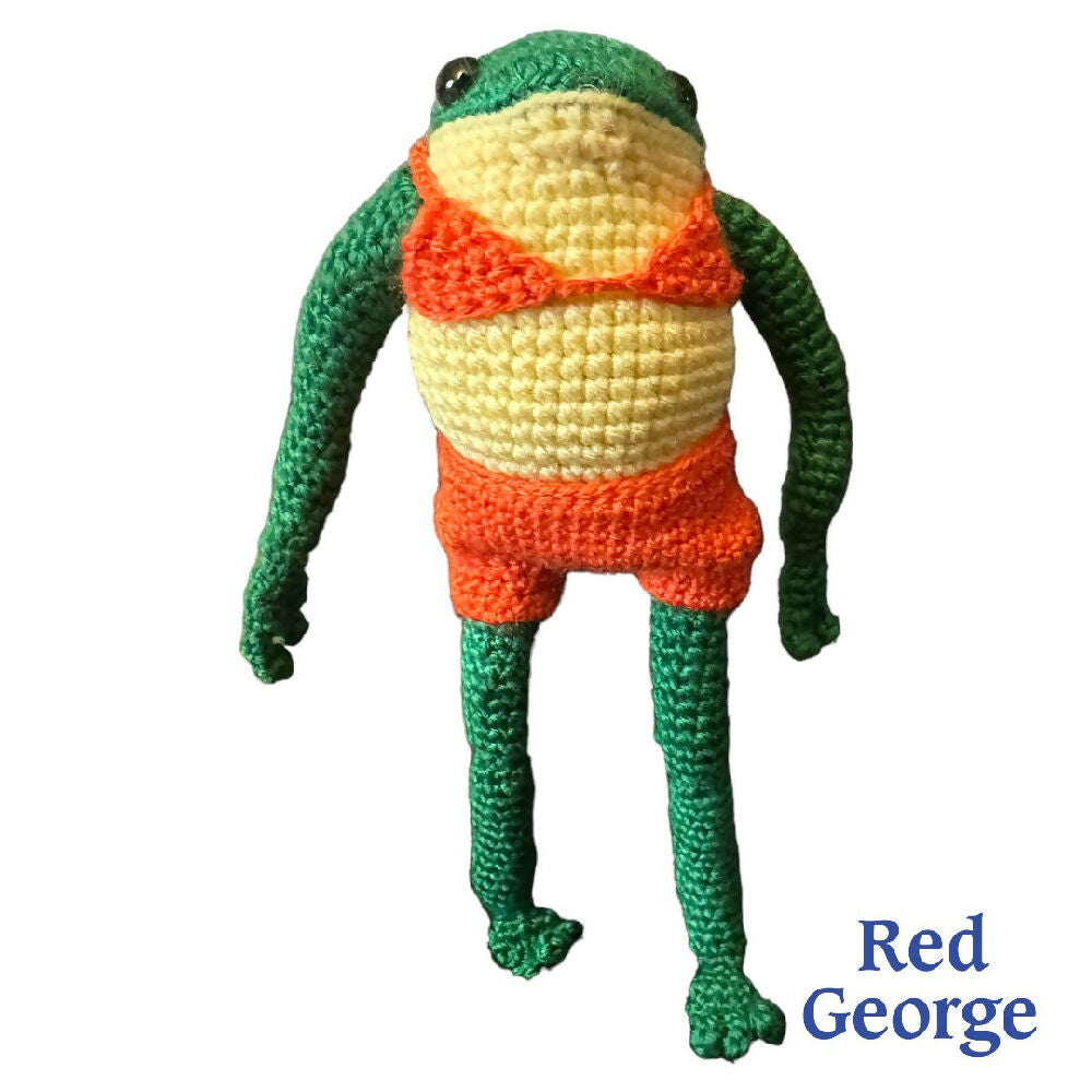 Bikini Frog - crochet toy