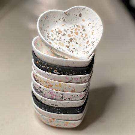 Heart dish - various Terrazzo designs