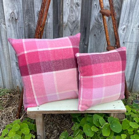 Rosewood Cushion Cover Vintage Wool Blanket Upcycled