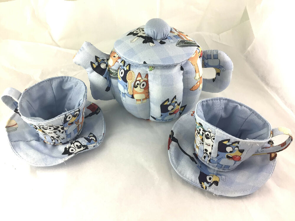 My First Teaset Bluey licenced print fabric